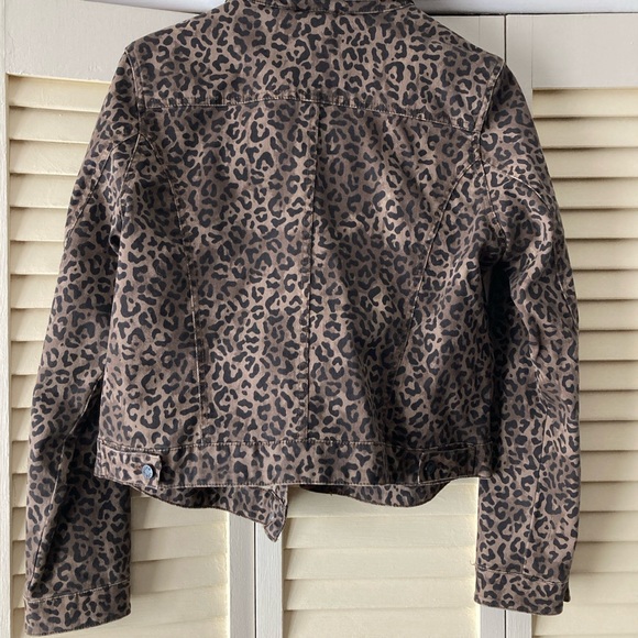 William Rast Jackets & Coats leopard Cheetah Print Cotton Denim M/L size - Picture 9 of 11